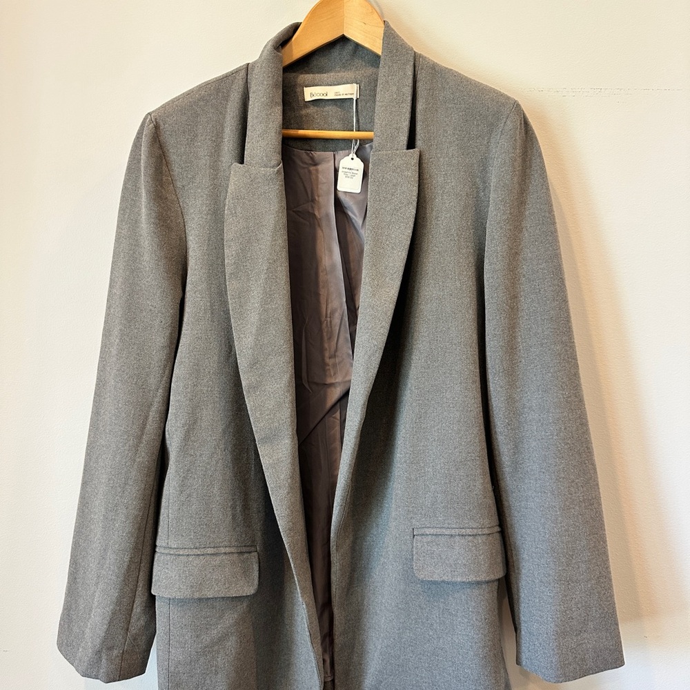 BE COOL Gray Tailored Blazer Jacket